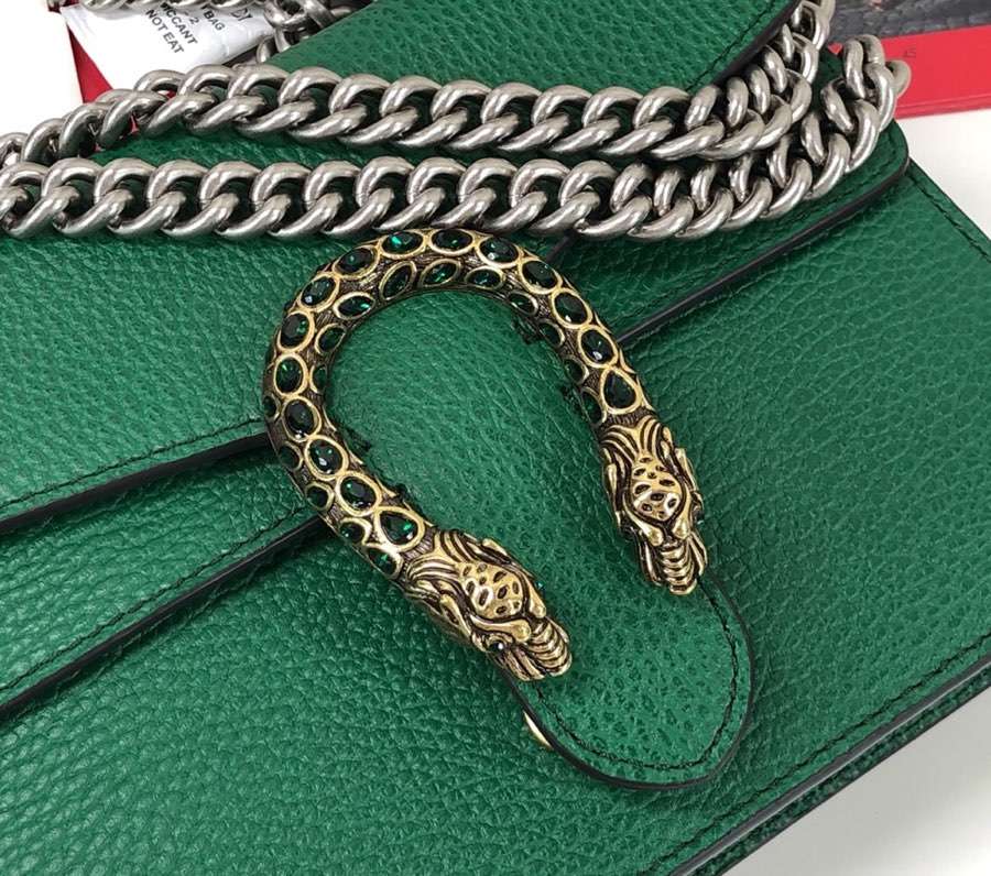 Gucci Dionysus mini leather bag 421970 green - Click Image to Close